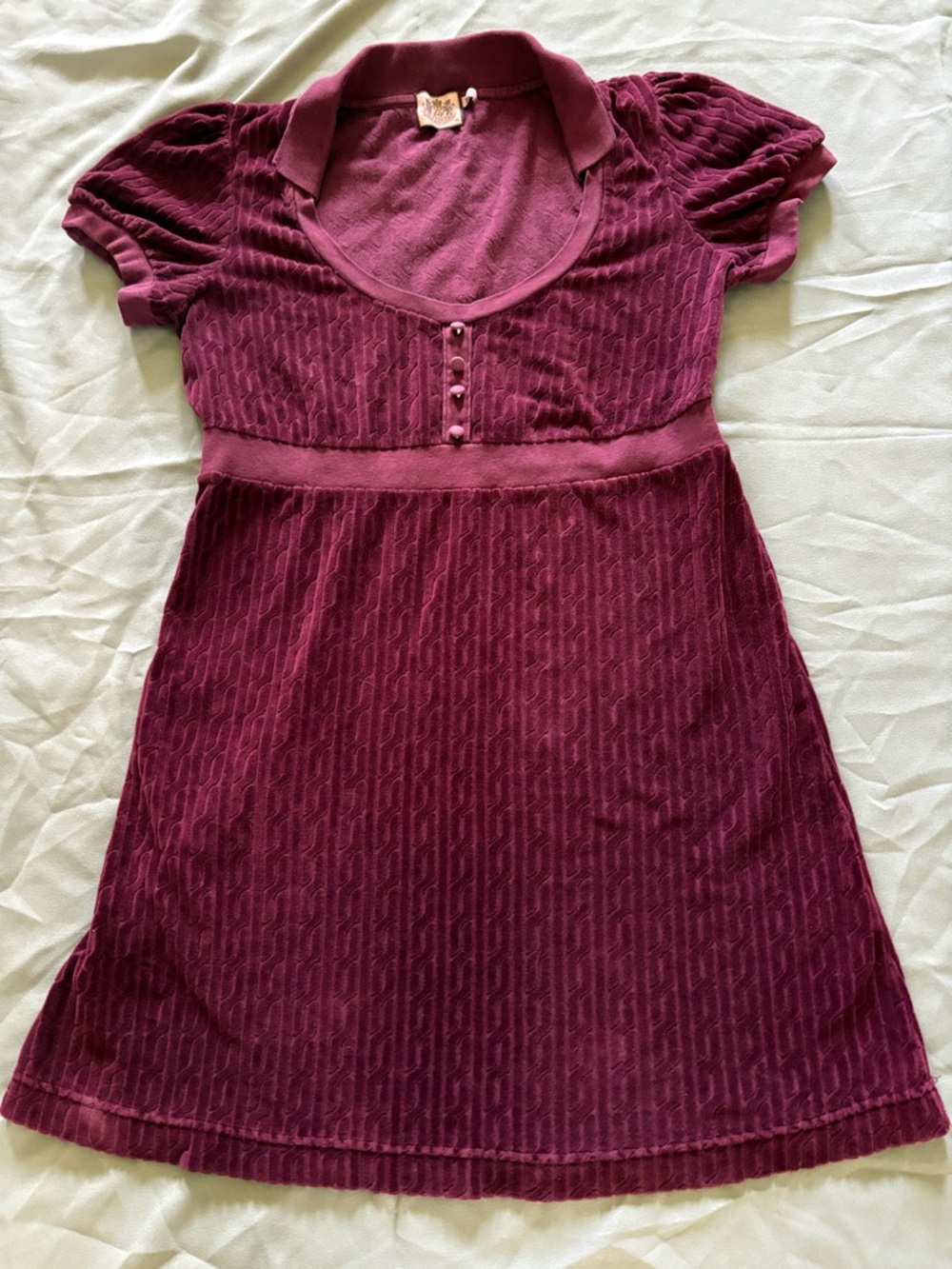Juicy Couture Plum Cable-Knit Midi Dress XL